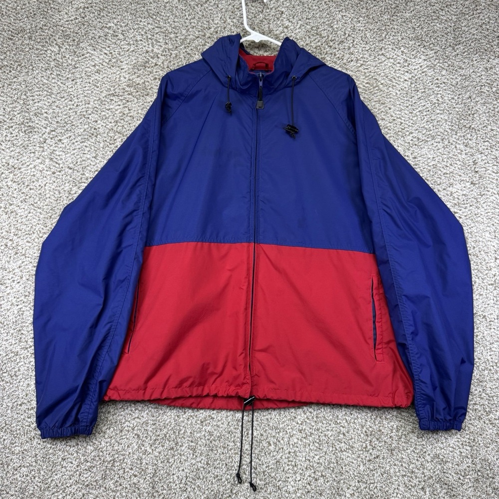 Crest Signature Jacket Men's Size 2XL Red Blue Vented Windproof Water Resistant